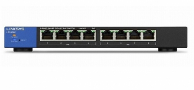 8-Port Business Smart Gigabit PoE+ Switch LINKSYS LGS308P