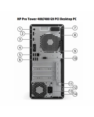 Máy tính để bàn HP Prodesk 400 G9 MT 72K96PA (Core i3-12100/ Ram 4GB/ 256GB SSD/ Wifi/ Bluetooth/ Keyboard/ Mouse/ Windows 11 Home SL/ ĐEN)