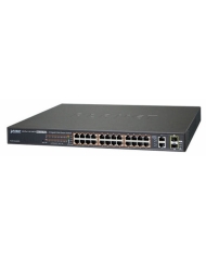 24-port 10/100/1000Mbps + 4-port 10G SFP + Web Smart Switch PLANET GS-2240-24T4X
