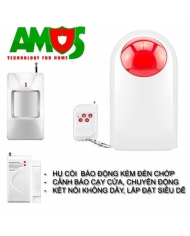 Bộ Kit báo động chống trộm không dây dùng cho gia đình, sân vườn, kho bãi.