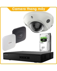 Combo Camera Thang Máy Hikvision 2.0MP Cao Cấp - Thu Tiếng, Kèm Đầu Ghi