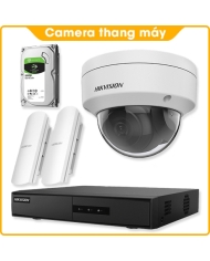 Combo Camera Thang Máy Hikvision 2.0MP - Có Âm Thanh, Kèm Đầu Ghi